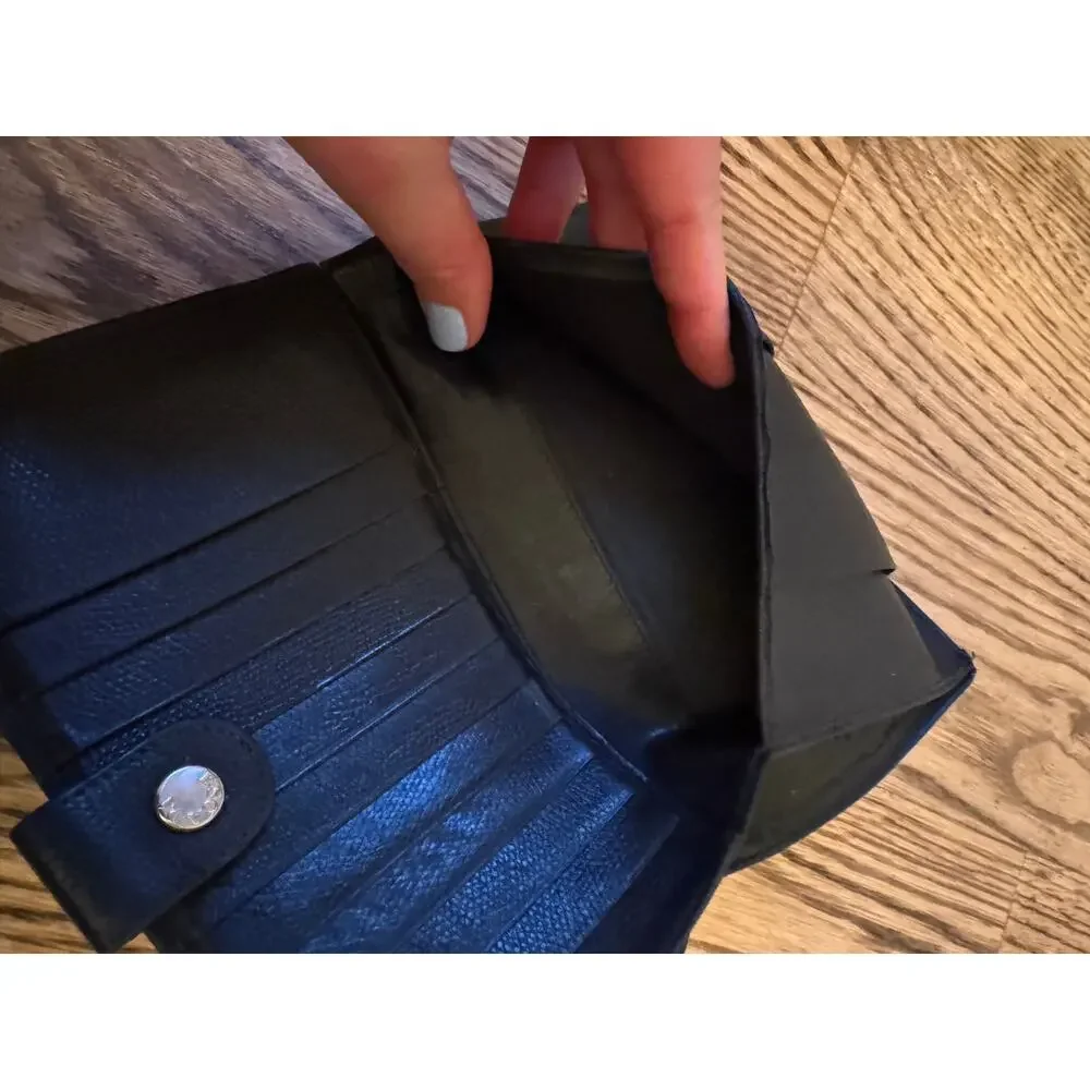 ESCADA Black Vintage Leather Wallet